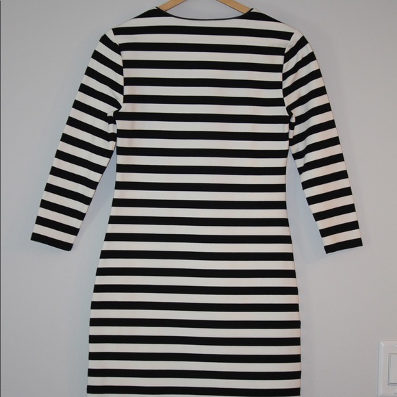 Juicy couture black/white long sleeve stripe dress - Picture 2 of 7